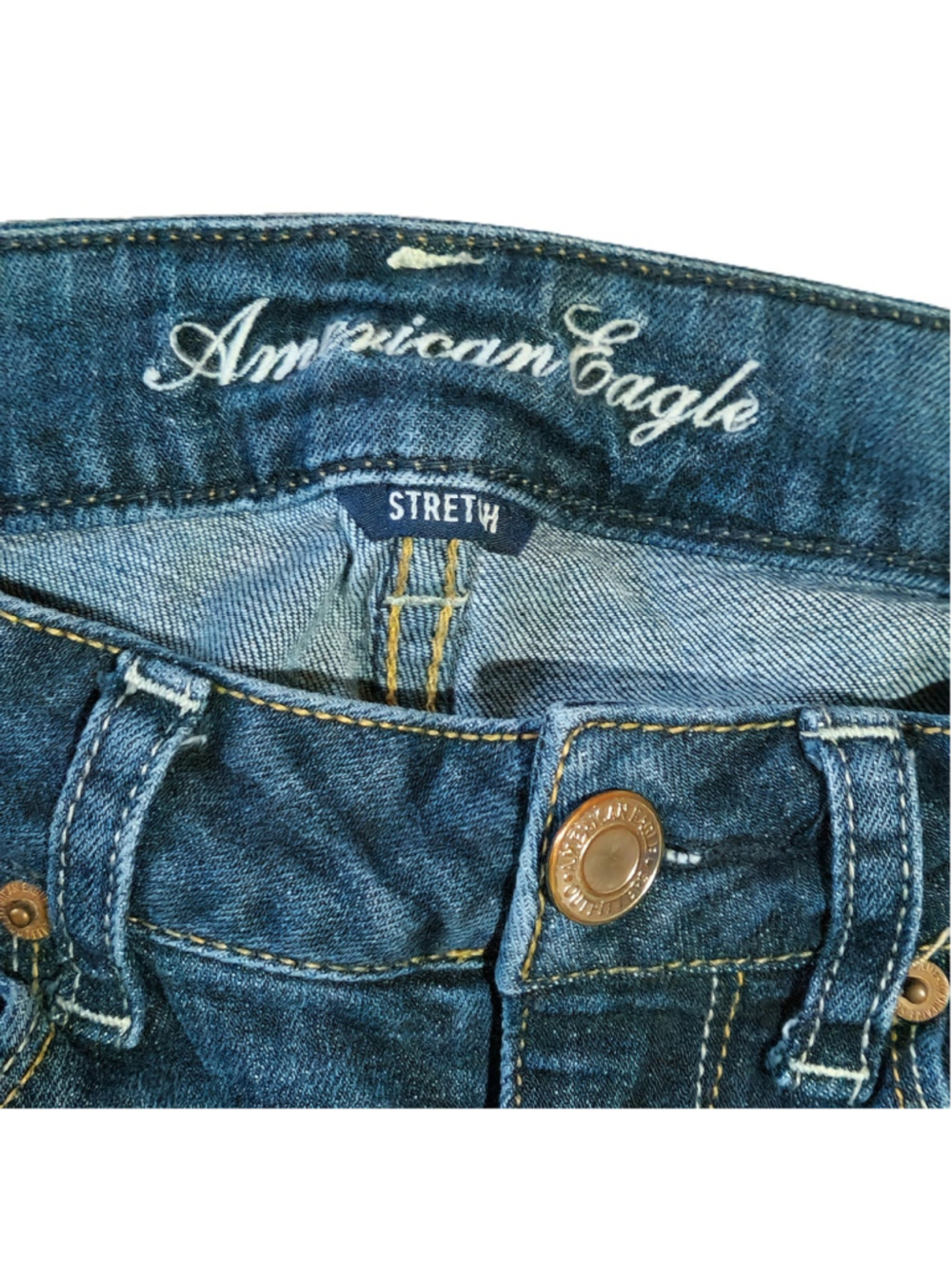 American Eagle Blue Bootcut Jeans Size 4 - Picture 6 of 8